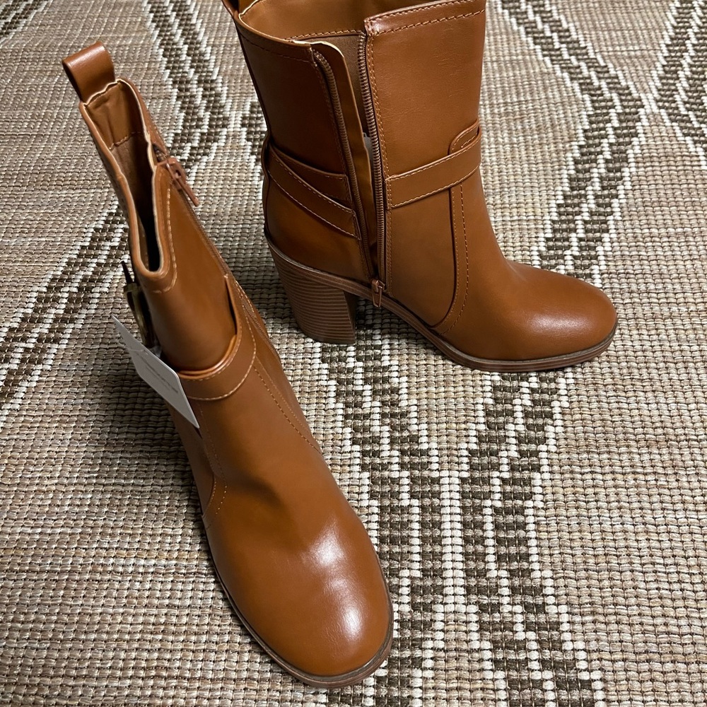 Brown Leather Ankle Boots